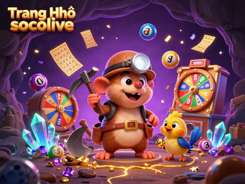 Engage with Trang Chủ socolive for thrilling gaming excitement as a mole uncovers treasures.