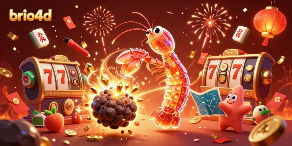 Win big at brio4d with exciting slot games featuring lucky symbols and vibrant scenes.