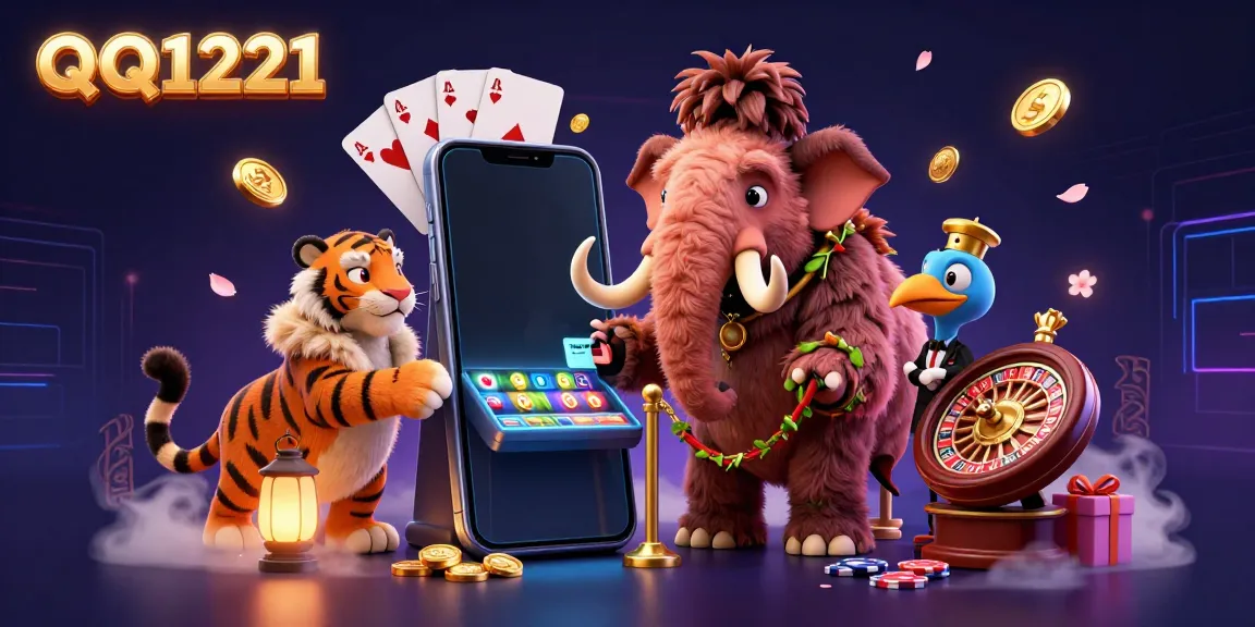 Engage with exciting games on QQ1221, featuring thrilling slot action with vibrant characters.