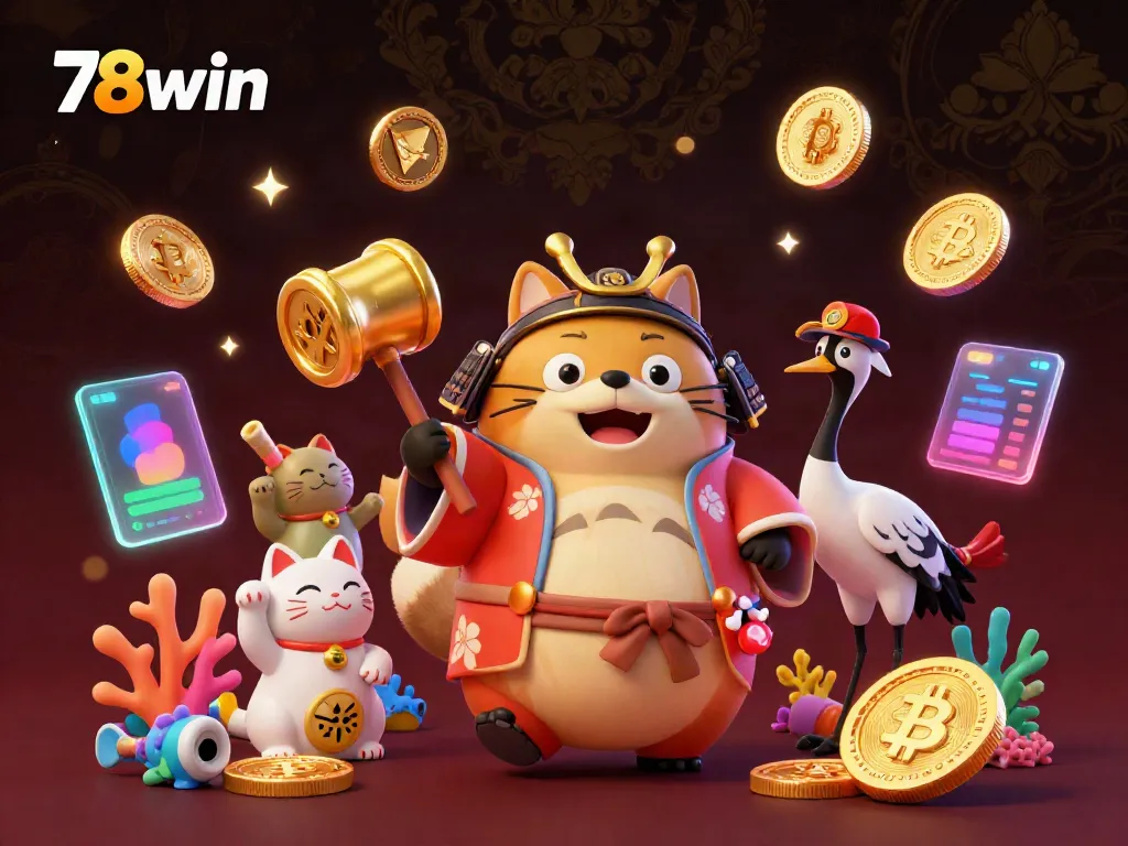 Engage with exciting fishing games at 78win, featuring cheerful characters and vibrant underwater elements.