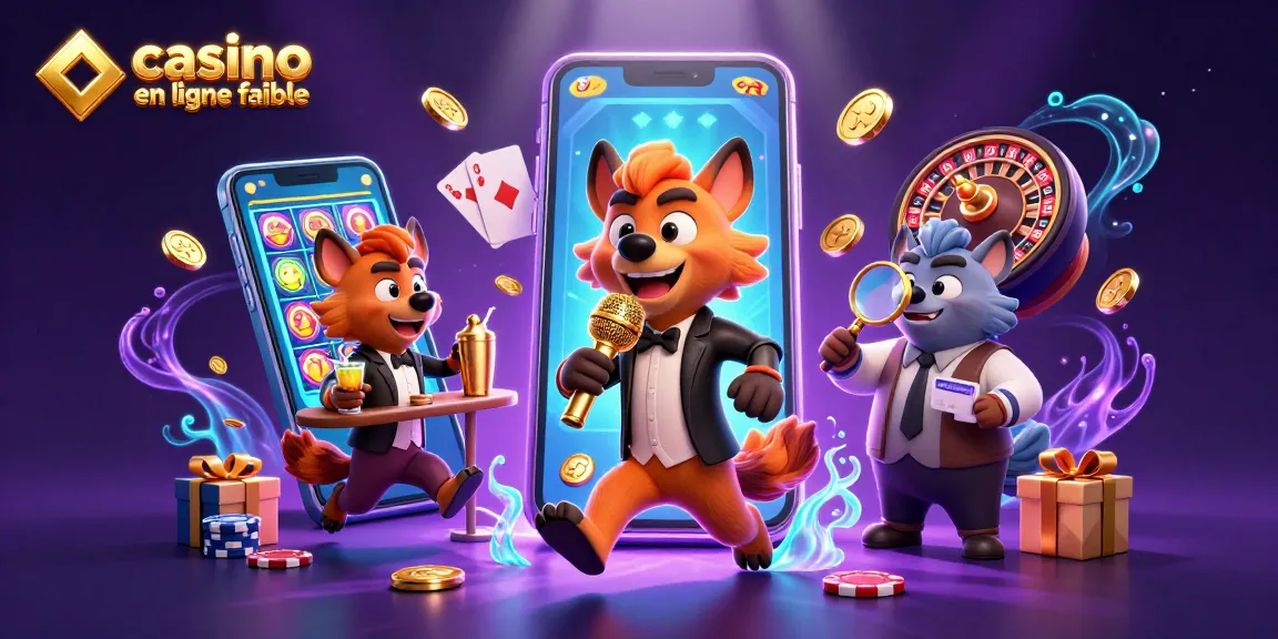 Découvrez le casino en ligne fiable avec une animation ludique de hyènes animées au micro.