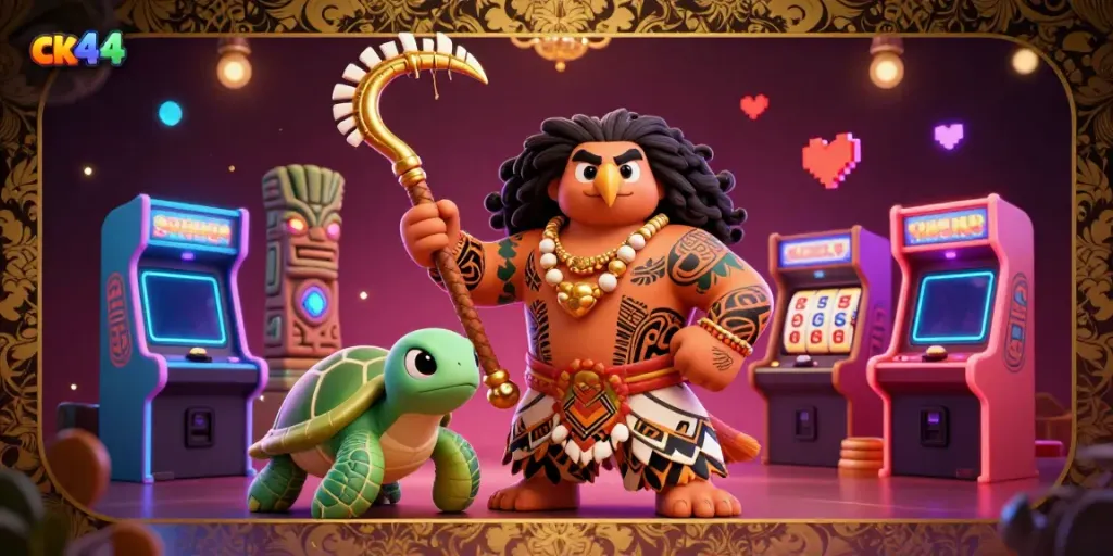 Engage in exciting slot gameplay with the ck44 gaming platform, featuring dynamic characters and vibrant elements.