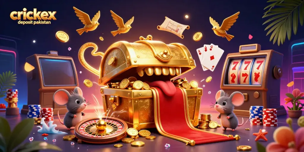 Experience crickex deposit pakistan with a vibrant 3D adventure featuring golden treasures and engaging characters.