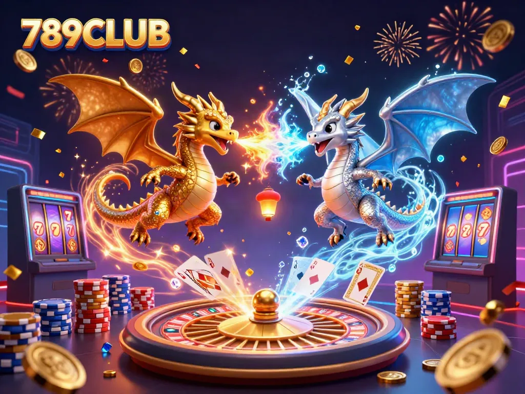 Engage with the fun of 789CLUB featuring golden dragons and casino games.